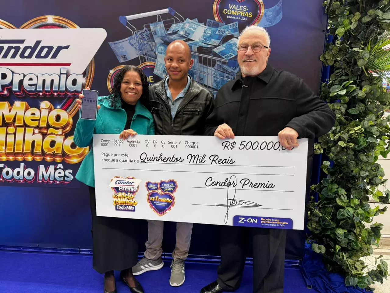 Compra solidária antecede prêmio de R$ 500 mil em campanha do Condor